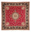 Perser Rug - Tabriz - Royal square  - 254 x 254 cm - red