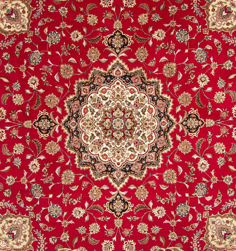 Perser Rug - Tabriz - Royal square  - 254 x 254 cm - red