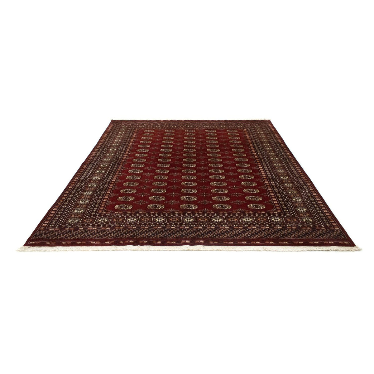 Afghan Rug - Bukhara - 244 x 205 cm - red