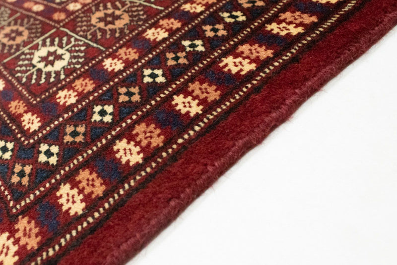 Afghan Rug - Bukhara square  - 205 x 193 cm - red