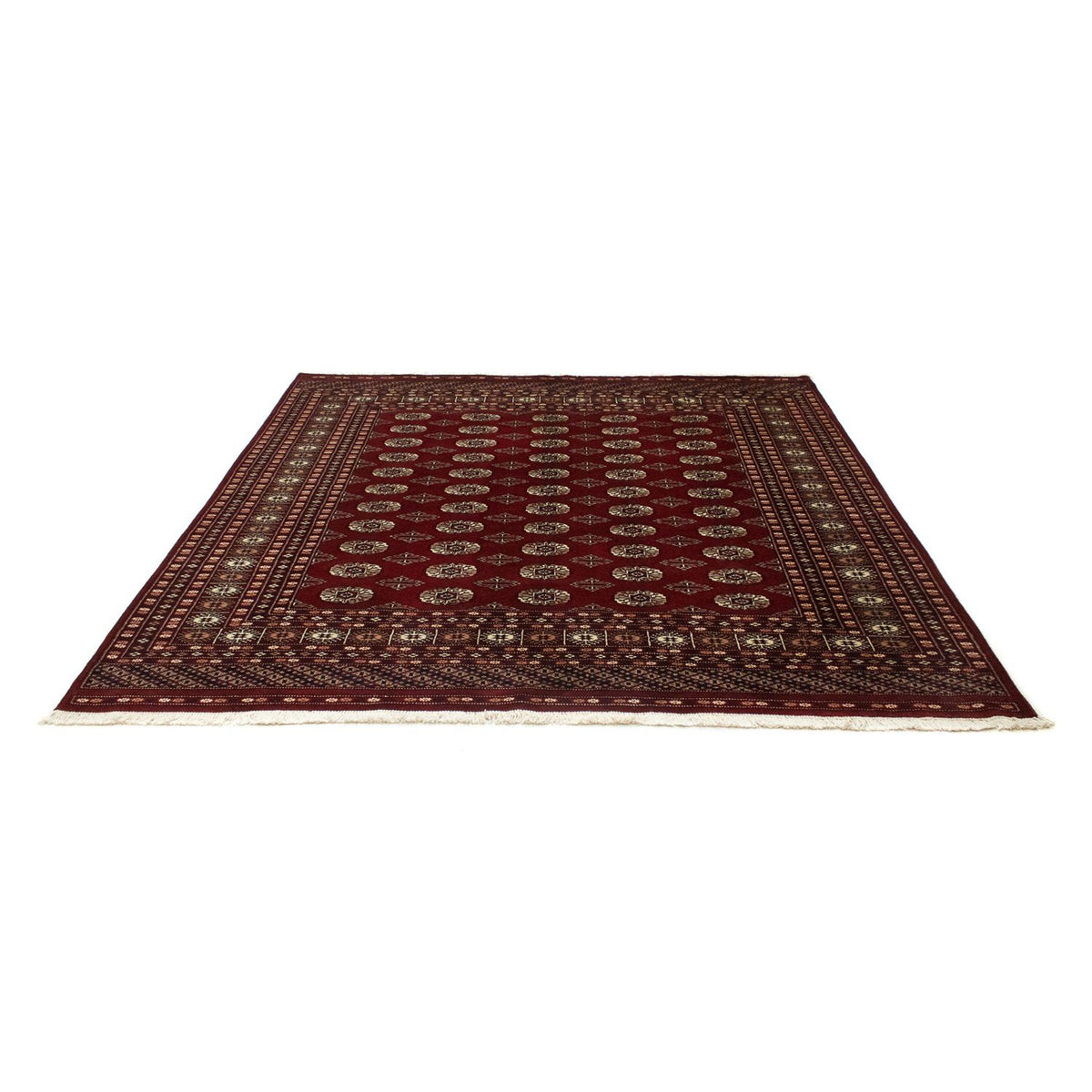 Afghan Rug - Bukhara square  - 203 x 199 cm - red