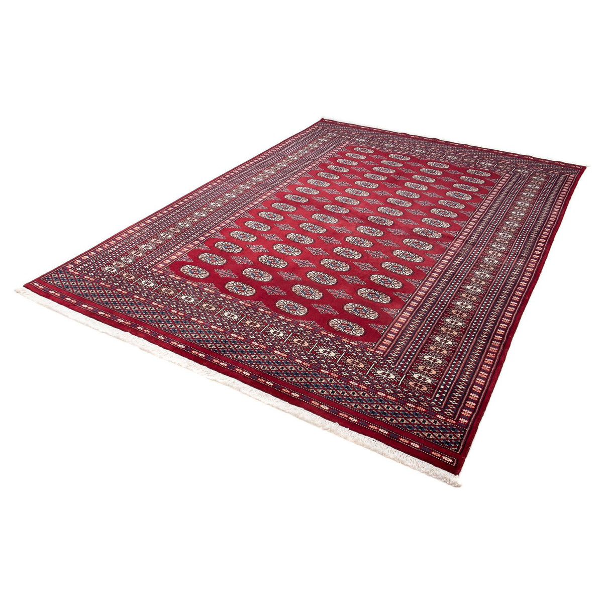 Afghan Rug - Bukhara - 240 x 170 cm - dark red