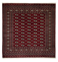 Afghan Rug - Bukhara square  - 207 x 204 cm - red