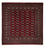 Afghan Rug - Bukhara square  - 207 x 204 cm - red