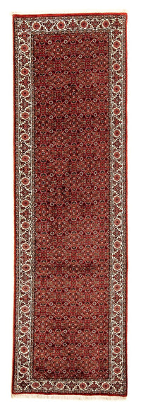 Runner Perser Rug - Bidjar - 296 x 82 cm - dark red