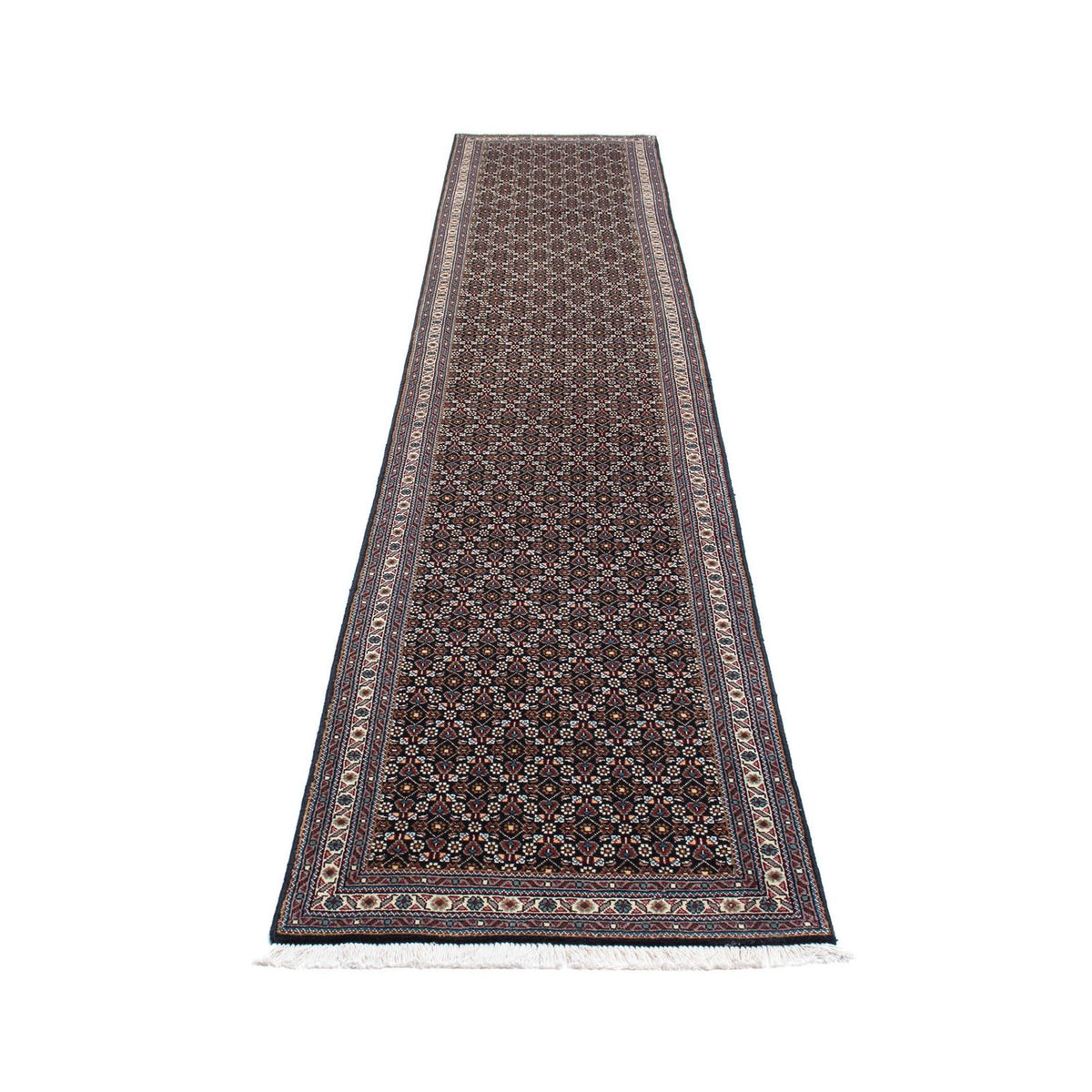 Runner Perser Rug - Tabriz - 391 x 68 cm - grey