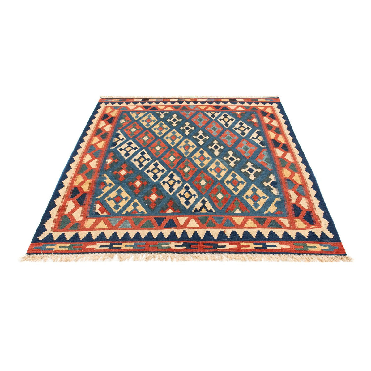 Kelim Rug - Oriental - 174 x 148 cm - blue