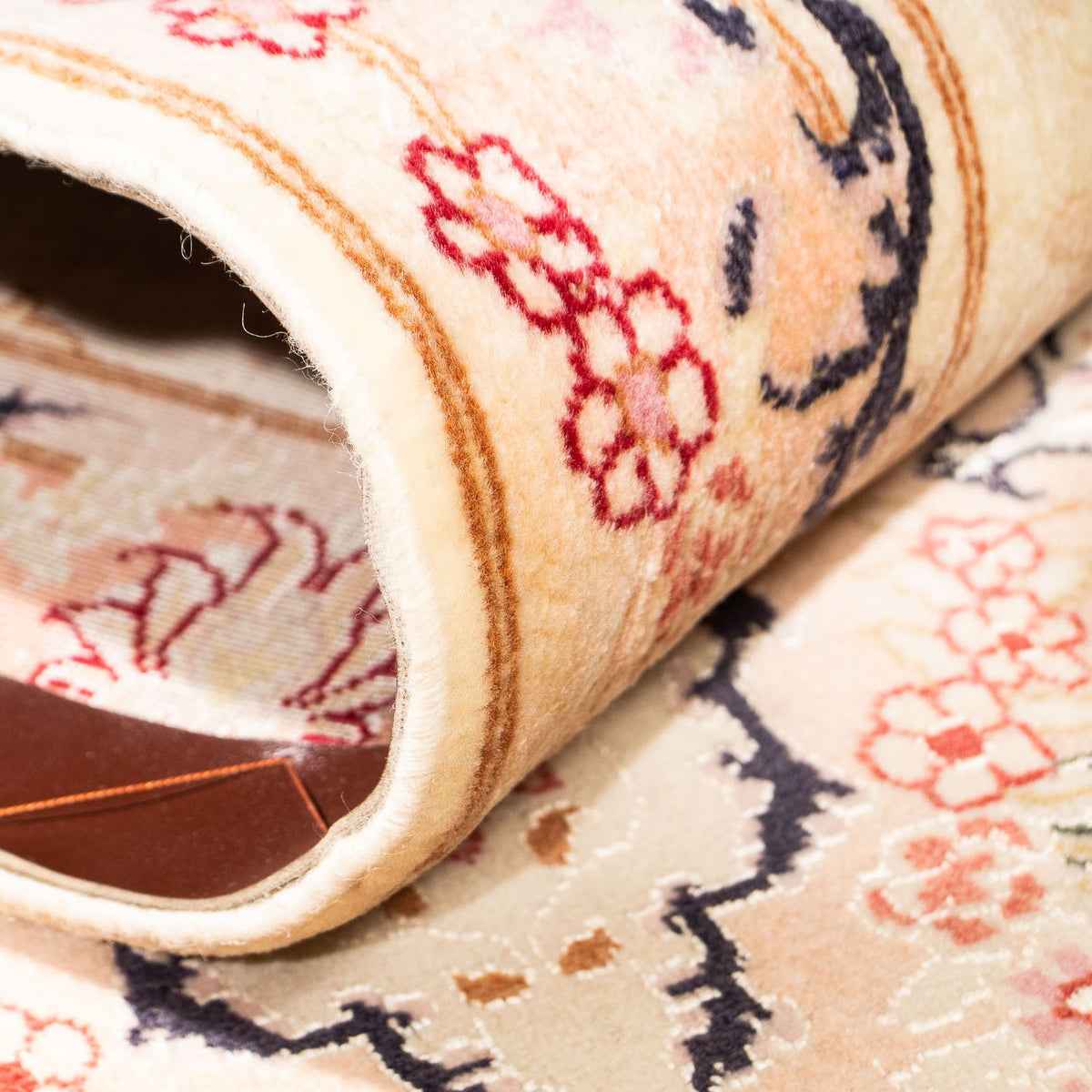 Runner Perser Rug - Tabriz - Royal - 306 x 74 cm - beige