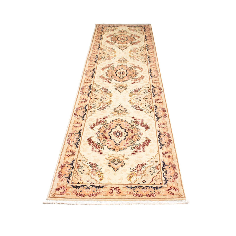 Runner Perser Rug - Tabriz - Royal - 306 x 74 cm - beige