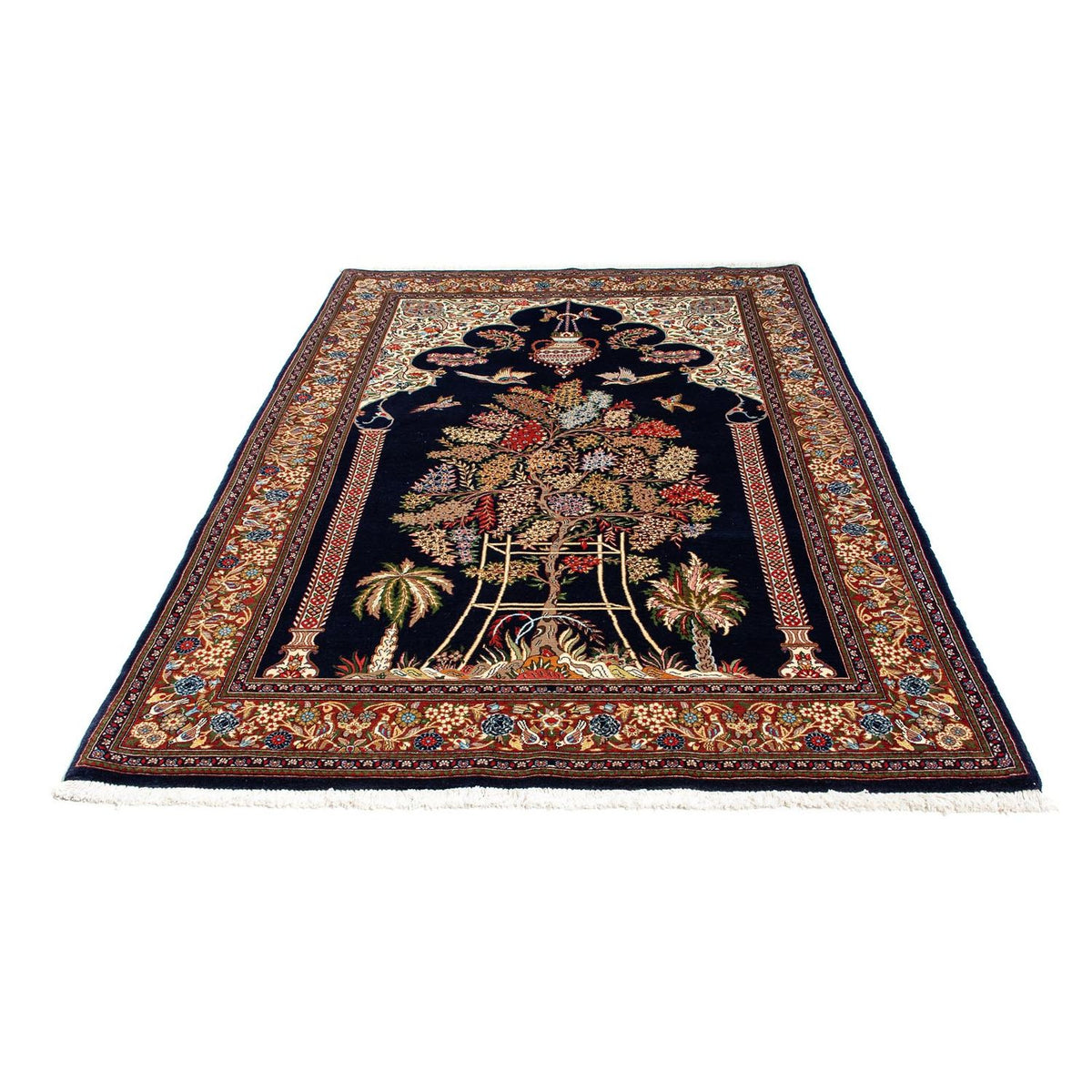 Perser Rug - Ghom - 210 x 139 cm - dark blue