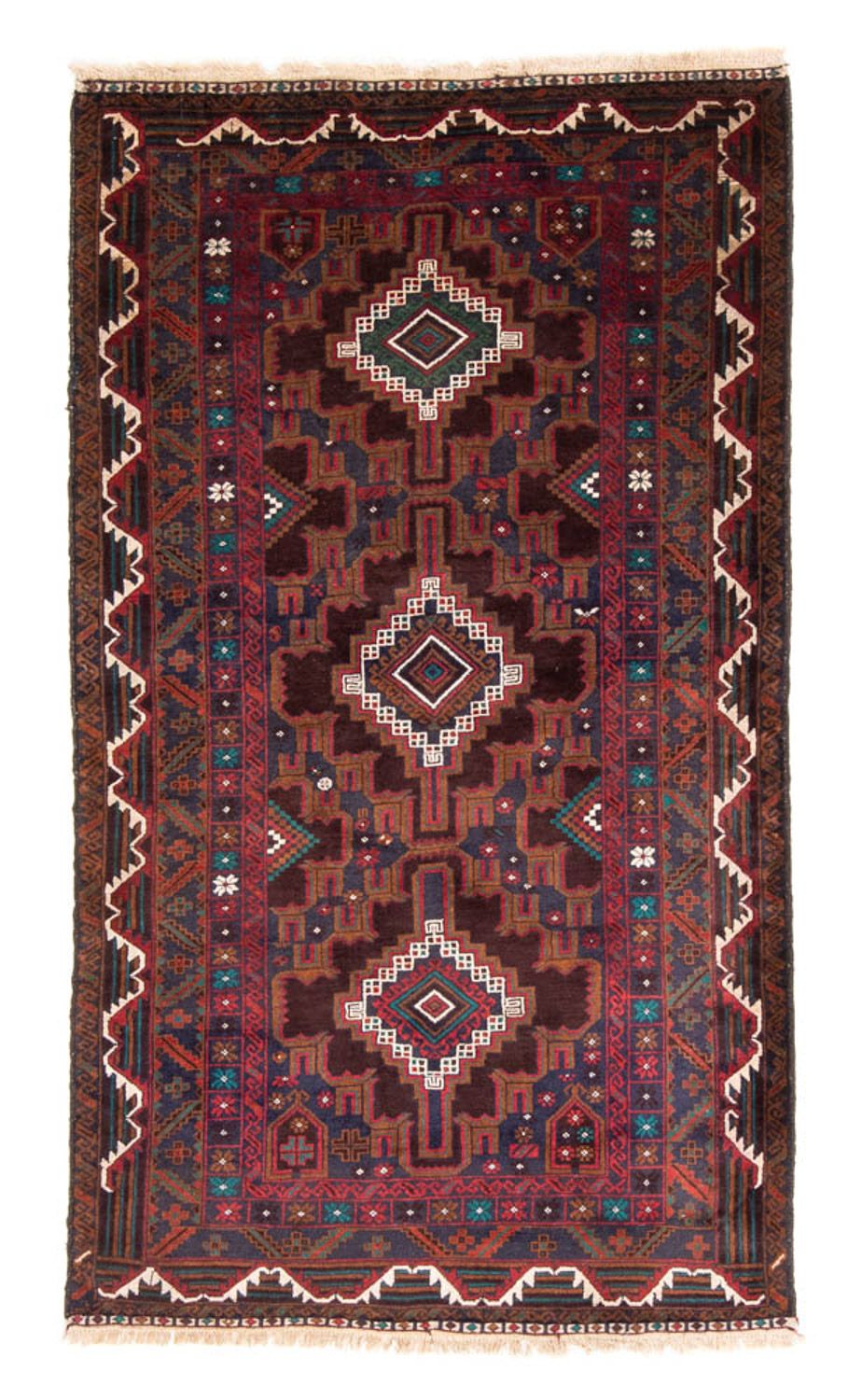 Runner Belutsch Rug - 194 x 105 cm - rust
