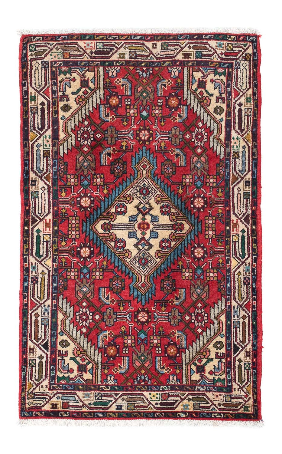Perser Rug - Nomadic - 126 x 87 cm - red