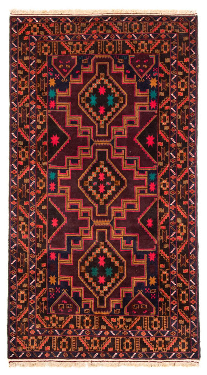 Runner Belutsch Rug - 193 x 106 cm - dark blue
