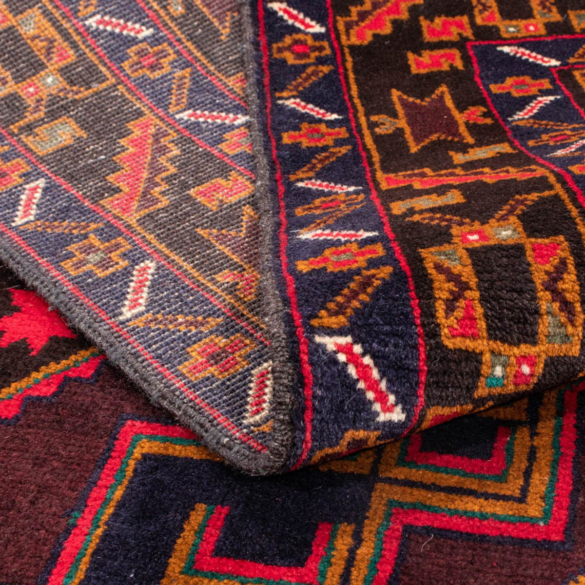 Runner Belutsch Rug - 193 x 106 cm - dark blue