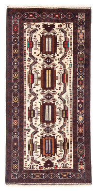 Runner Belutsch Rug - 207 x 100 cm - beige
