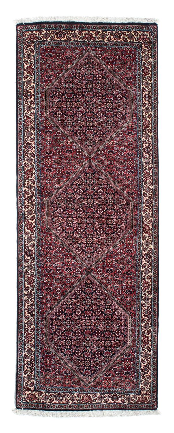 Runner Perser Rug - Bidjar - 212 x 74 cm - dark red