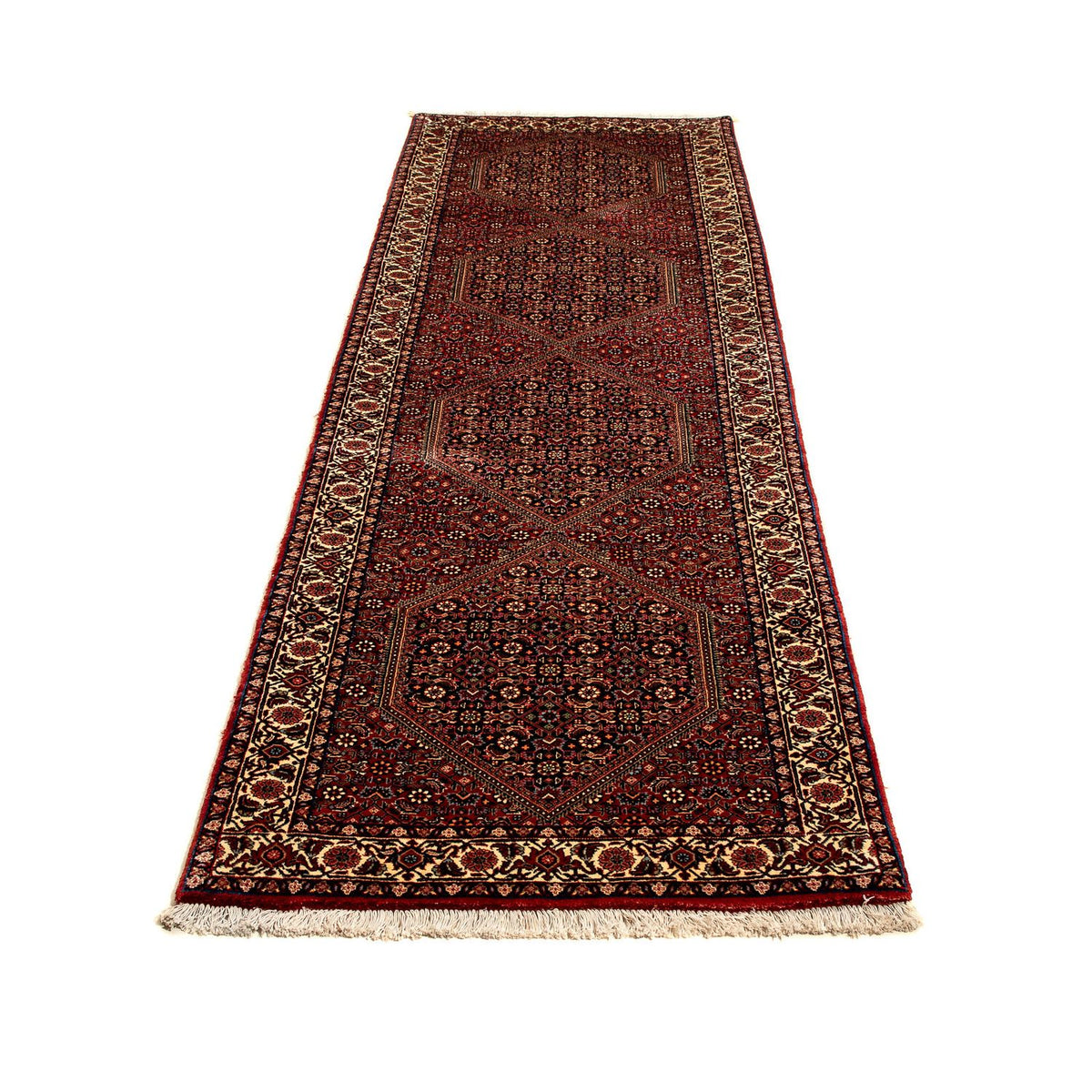 Runner Perser Rug - Bidjar - 292 x 84 cm - dark red