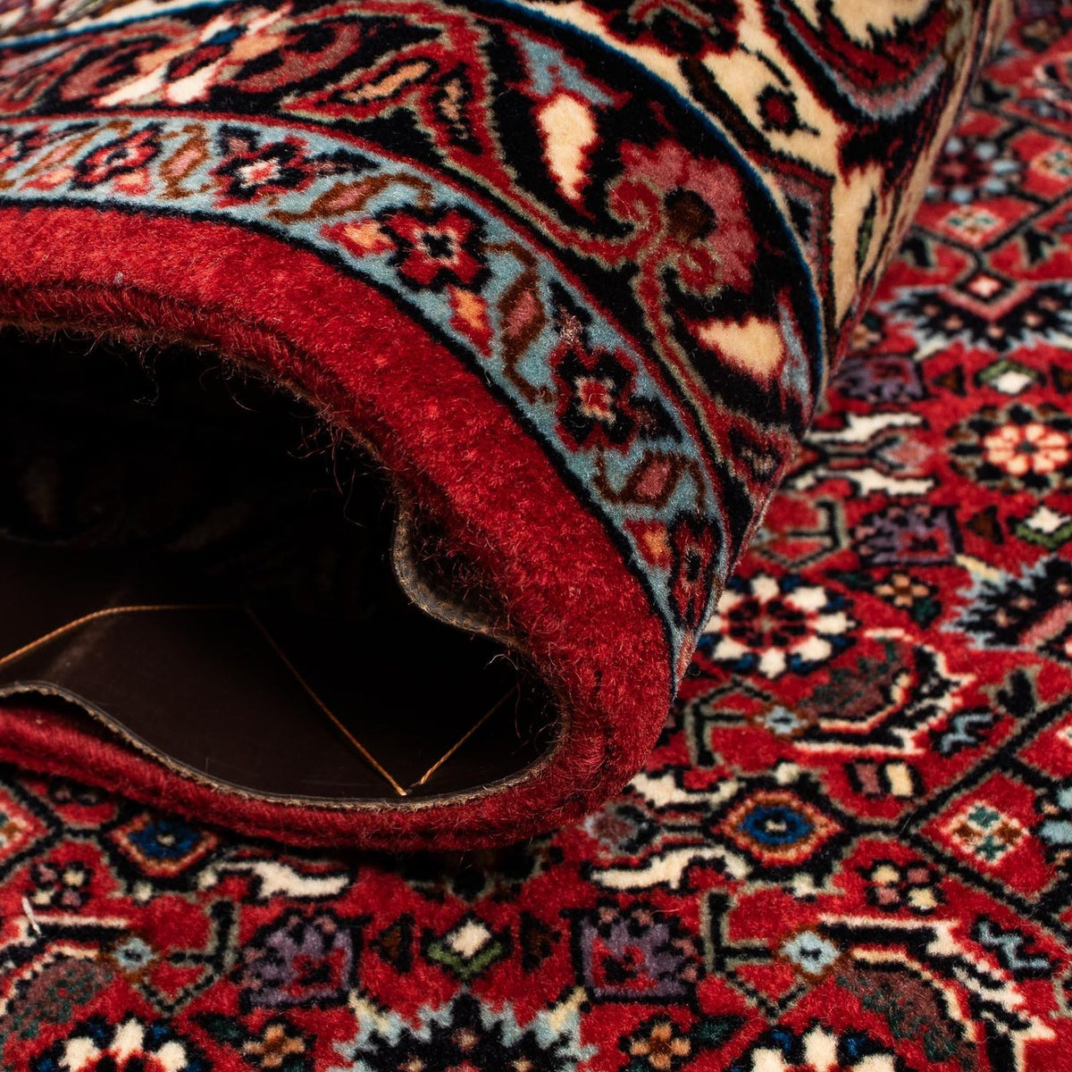 Perser Rug - Bidjar - 242 x 203 cm - dark red