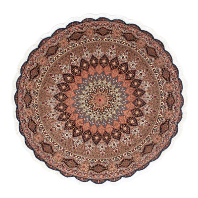Perser Rug - Tabriz - Royal round  - 150 x 150 cm - brown