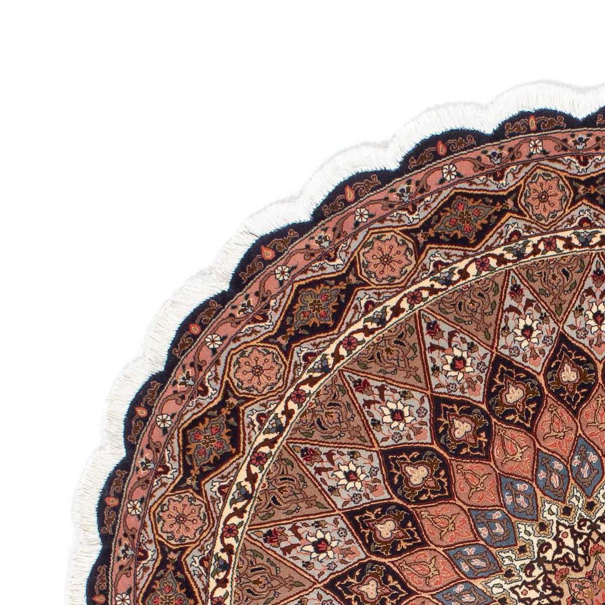 Tabriz - 50 Raj Rug 150x150cm - Persian Rugs