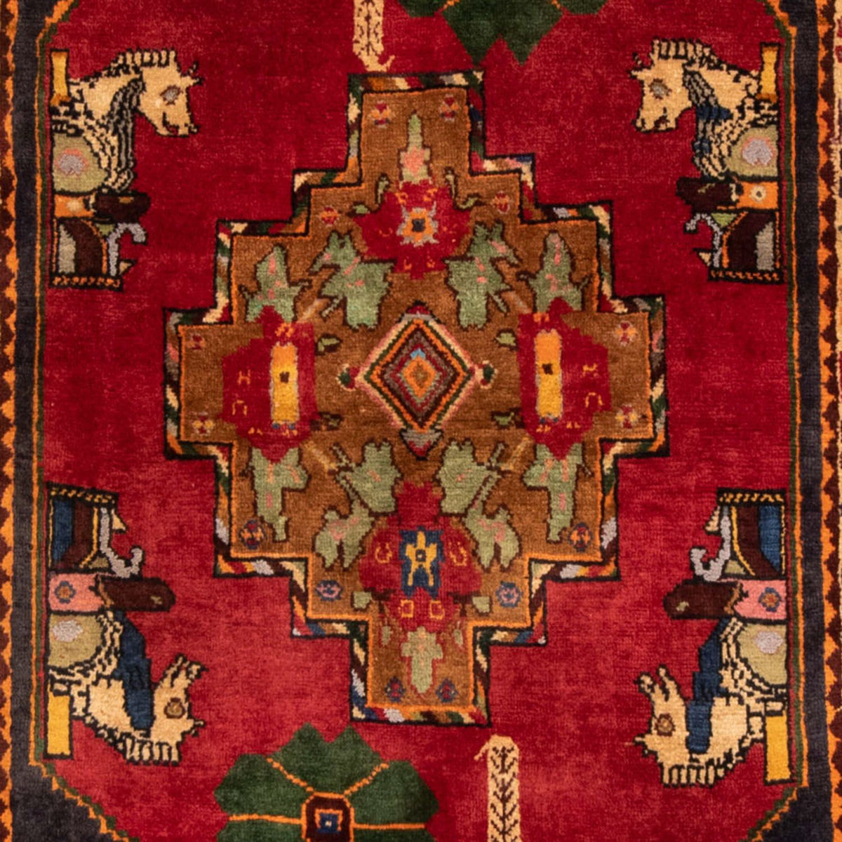 Perser Rug - Nomadic - 188 x 108 cm - red