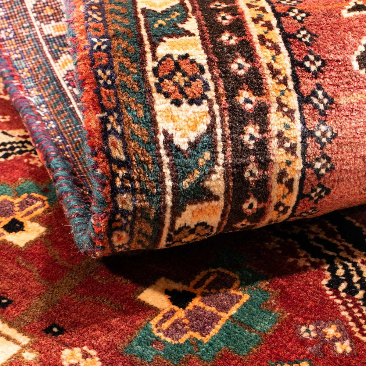 Runner Perser Rug - Nomadic - 160 x 83 cm - dark red