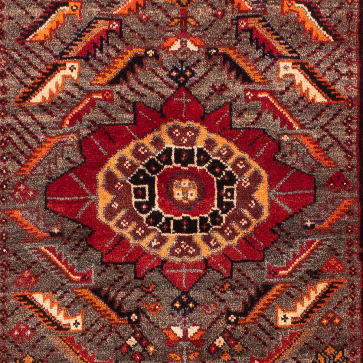 Runner Perser Rug - Nomadic - 168 x 80 cm - dark red