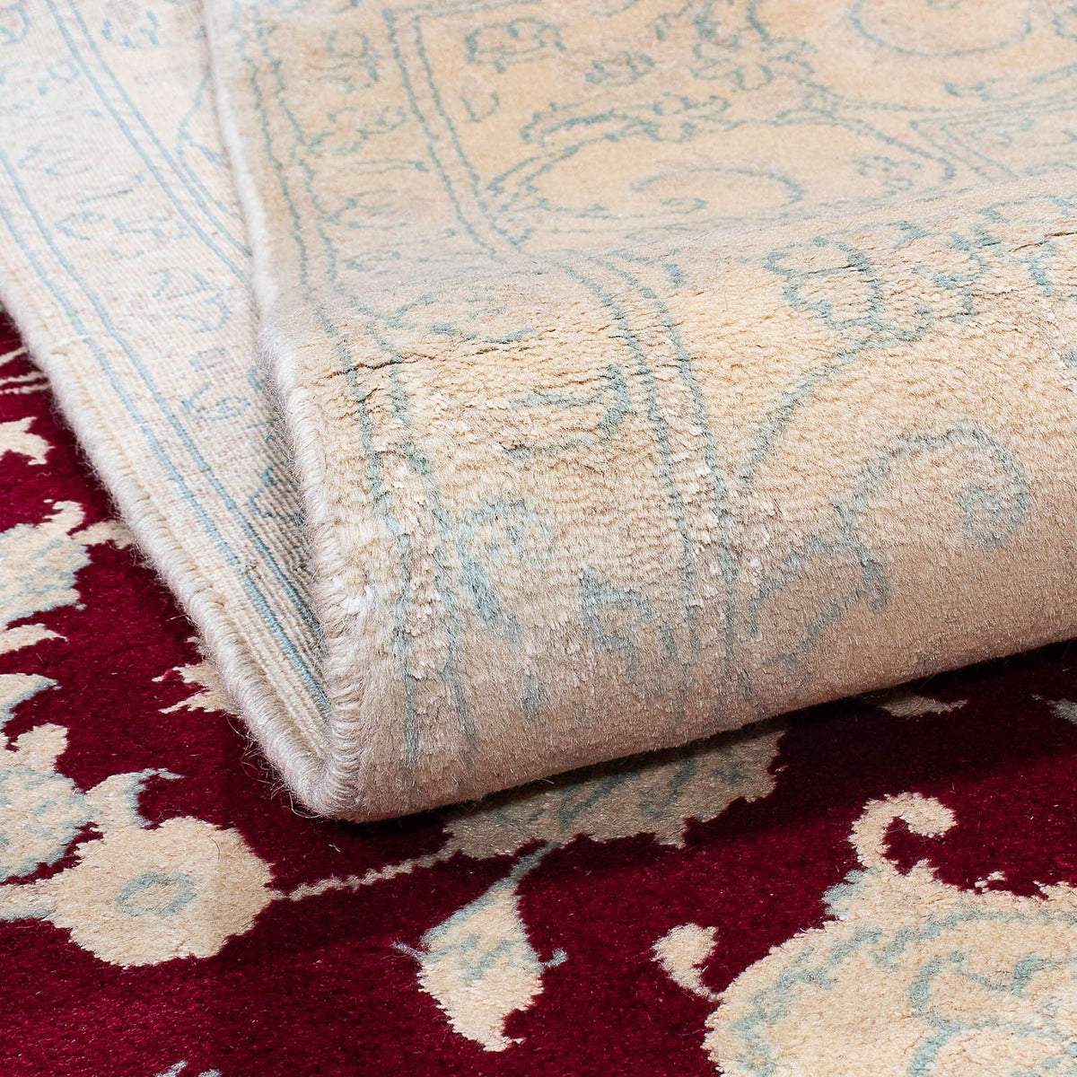 Perser Rug - Nain - 288 x 194 cm - dark red