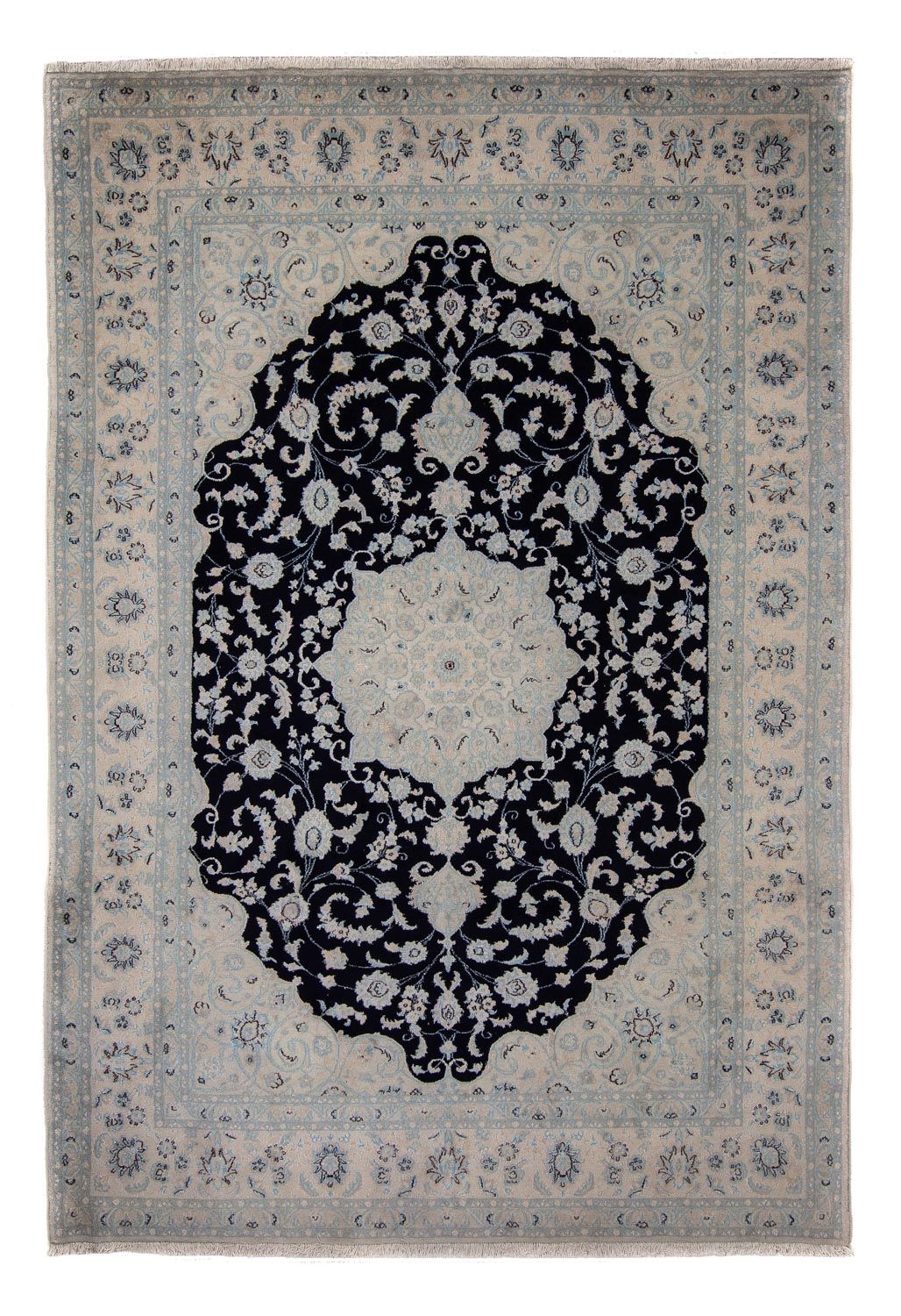 Perser Rug - Nain - 352 x 253 cm - dark blue