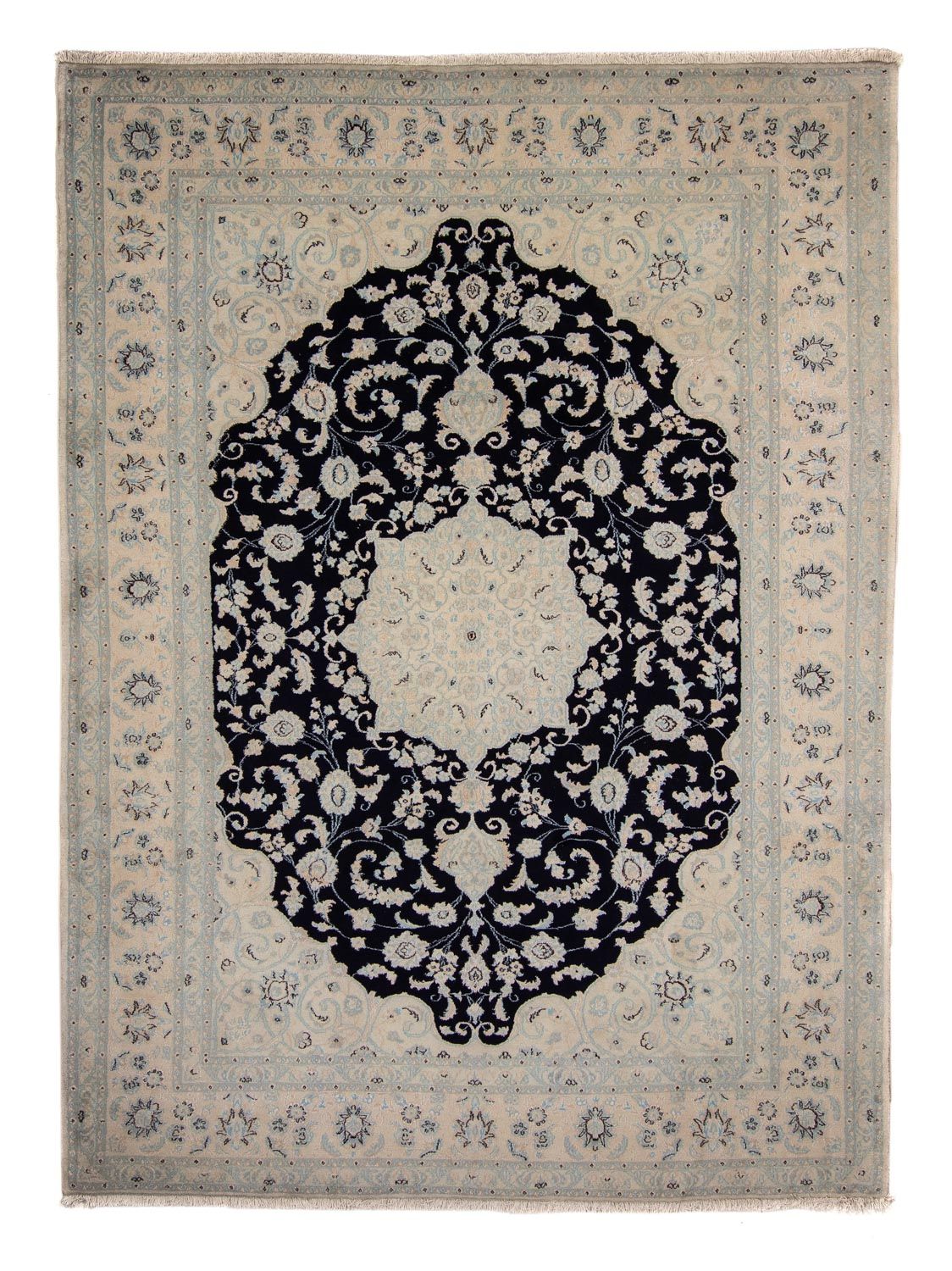 Perser Rug - Nain - 348 x 248 cm - dark blue