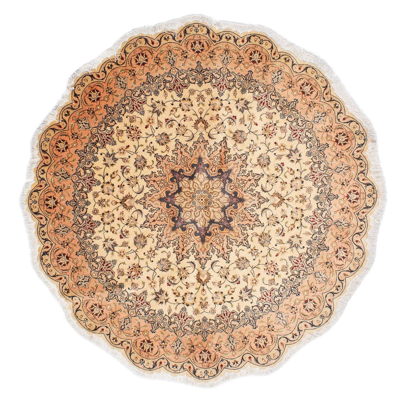 Perser Rug - Tabriz - Royal round  - 195 x 195 cm - beige
