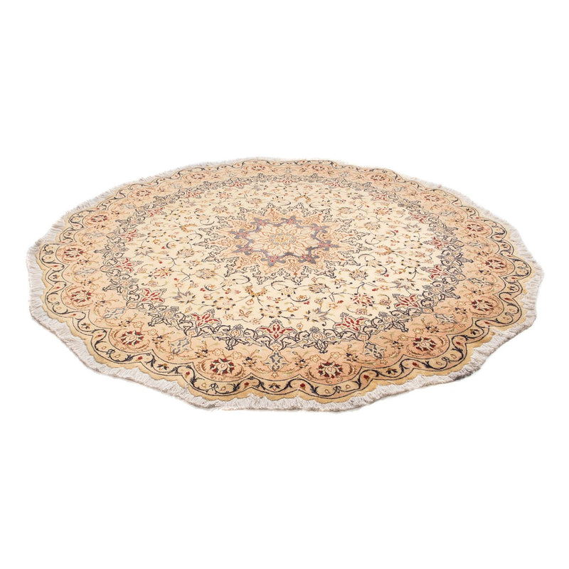 Perser Rug - Tabriz - Royal round  - 195 x 195 cm - beige