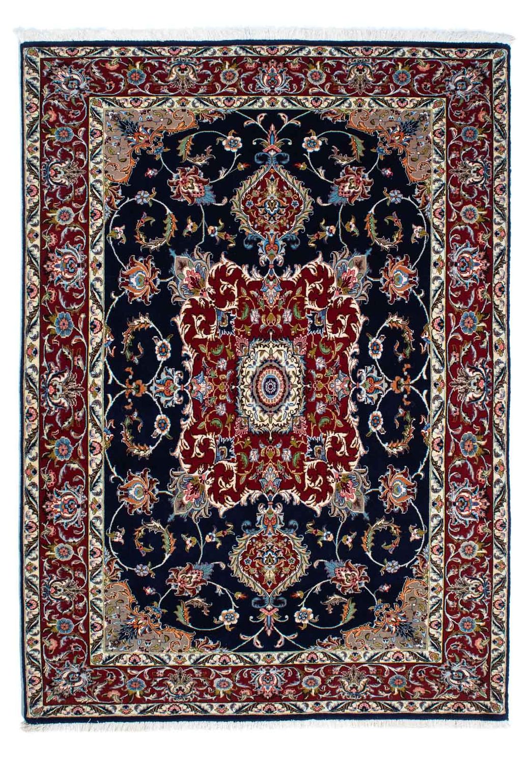 Perser Rug - Ghom - 198 x 142 cm - dark blue