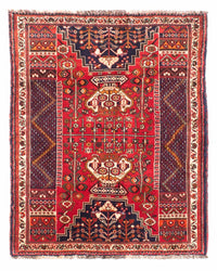 Perser Rug - Nomadic - 135 x 107 cm - dark red