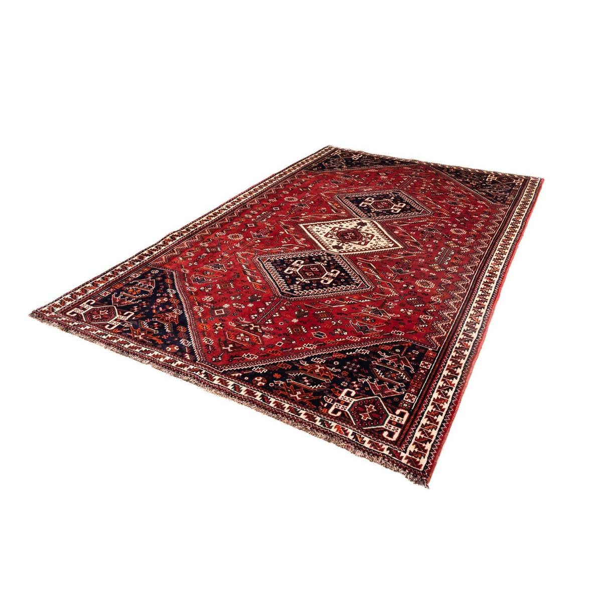 Perser Rug - Nomadic - 277 x 178 cm - dark red