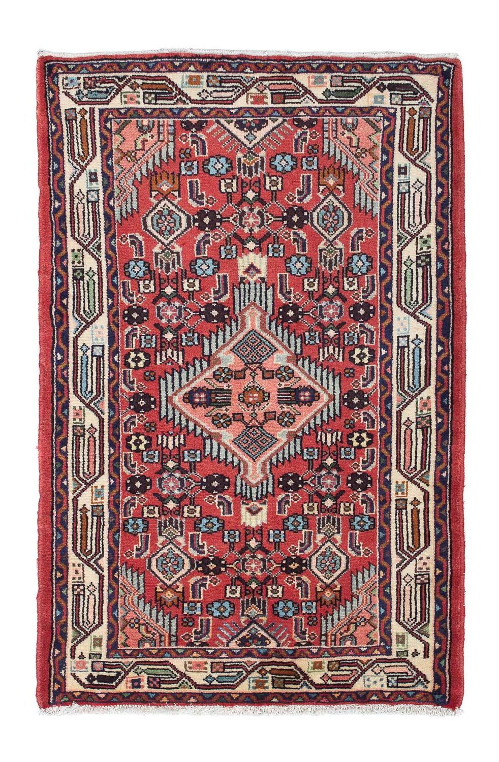 Perser Rug - Nomadic - 126 x 80 cm - red