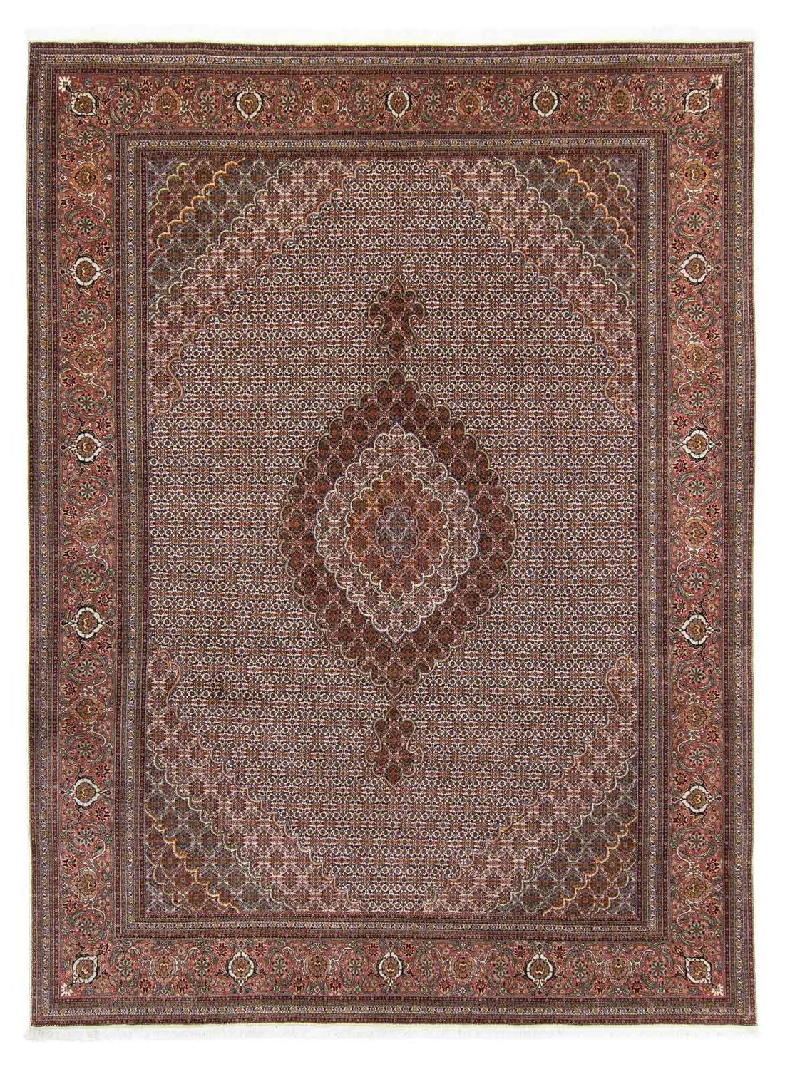 Perser Rug - Tabriz - 341 x 251 cm - dark brown