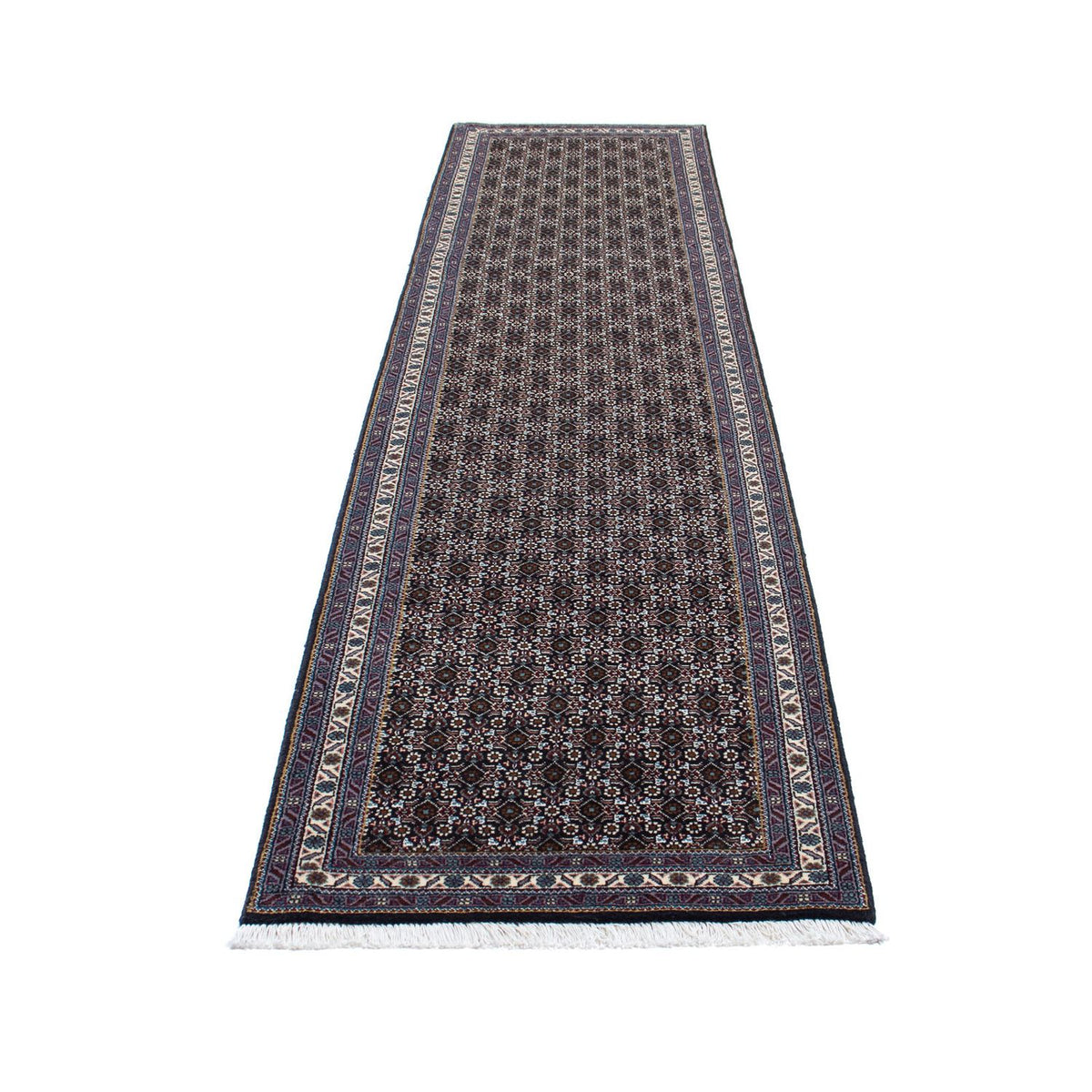 Runner Perser Rug - Tabriz - 348 x 71 cm - grey