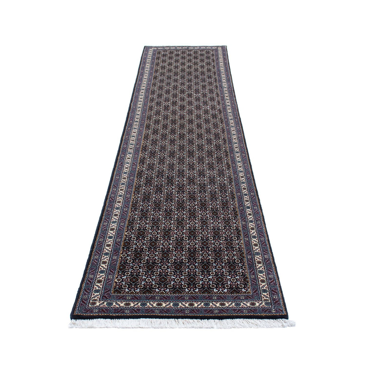Runner Perser Rug - Tabriz - 348 x 70 cm - grey