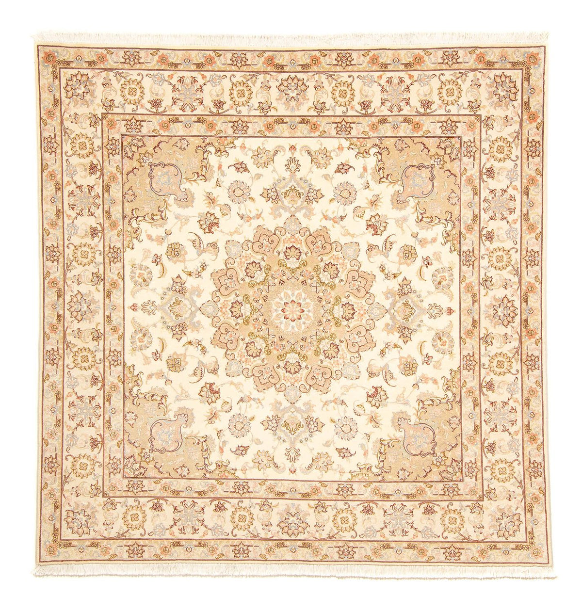Perser Rug - Tabriz - Royal square  - 206 x 202 cm - beige