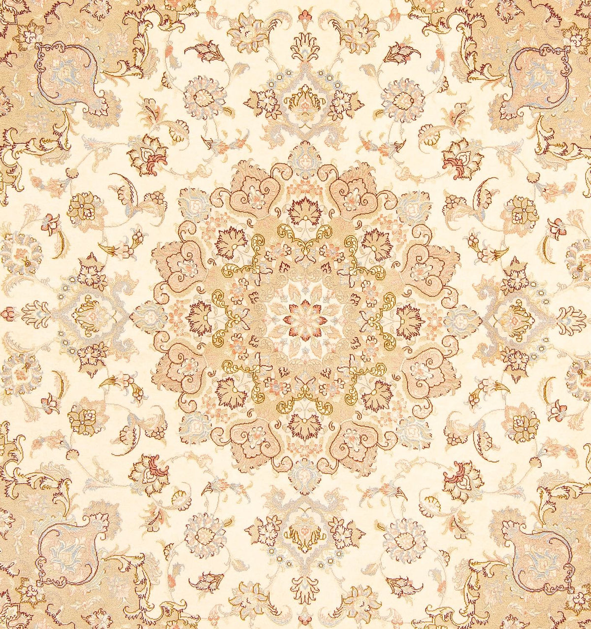 Perser Rug - Tabriz - Royal square  - 206 x 202 cm - beige