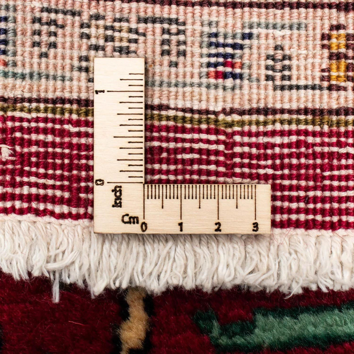 Runner Perser Rug - Tabriz - 265 x 106 cm - dark red