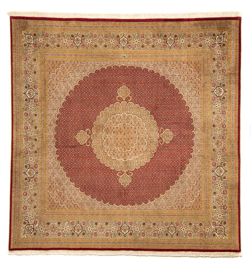 Perser Rug - Tabriz square  - 248 x 246 cm - dark red