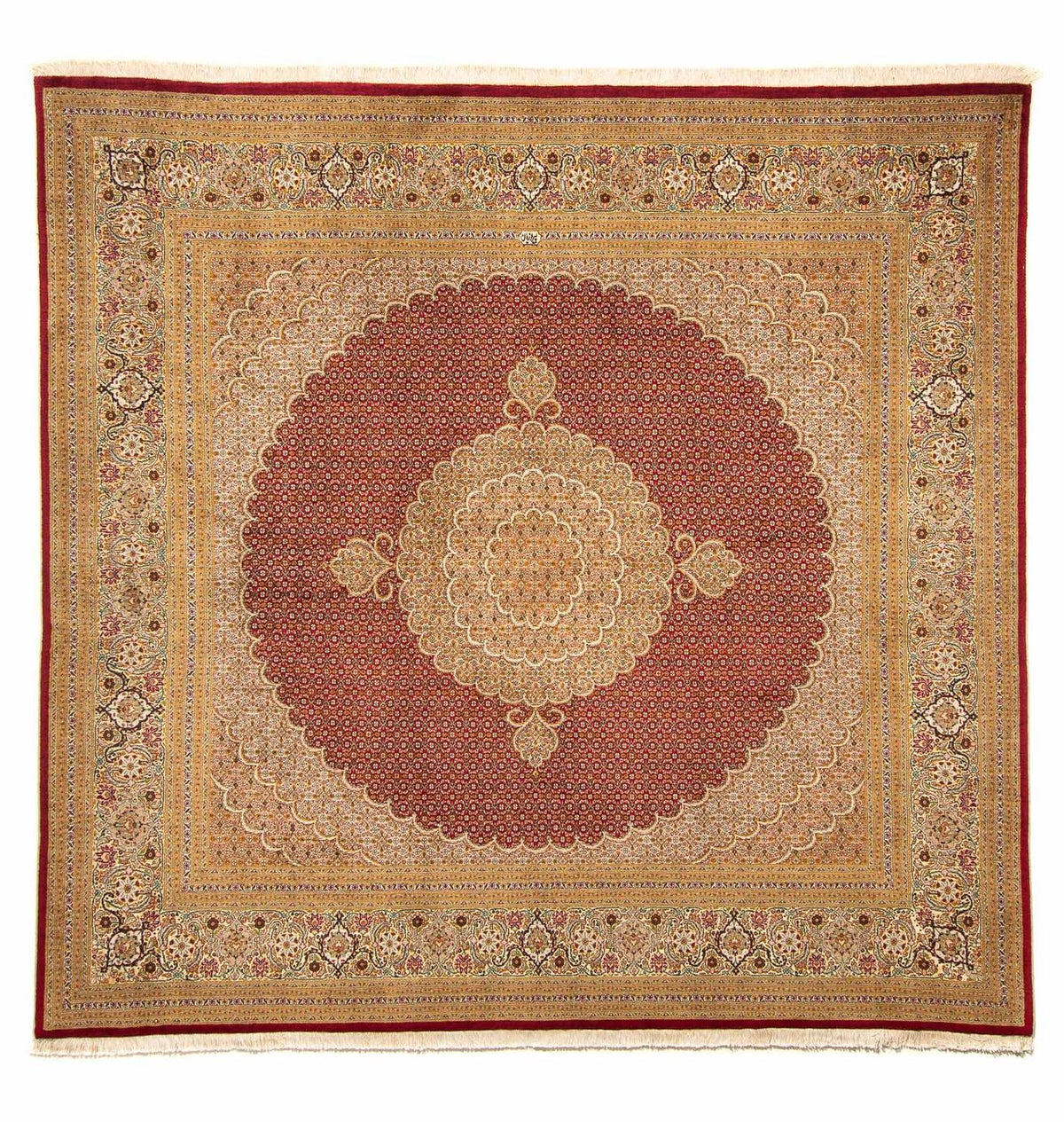 Perser Rug - Tabriz square  - 251 x 247 cm - dark red
