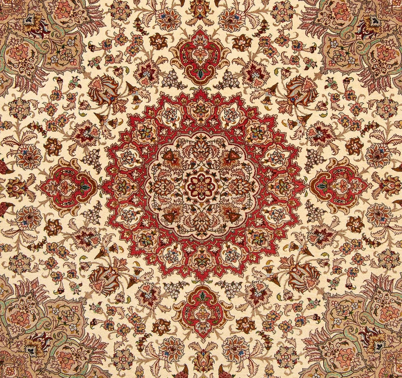 Perser Rug - Tabriz - Royal square  - 203 x 200 cm - beige