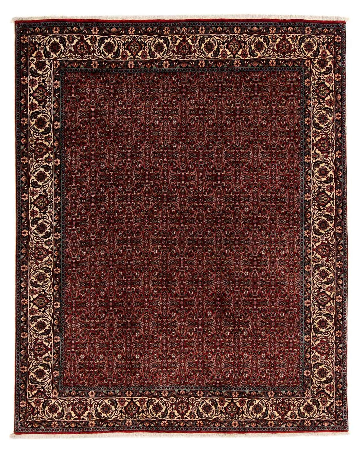 Perser Rug - Bidjar - 249 x 202 cm - dark red
