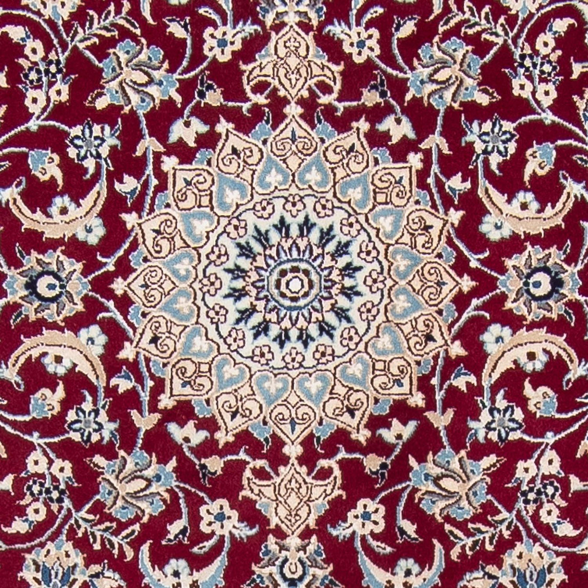 Runner Perser Rug - Nain - Royal - 393 x 89 cm - dark red
