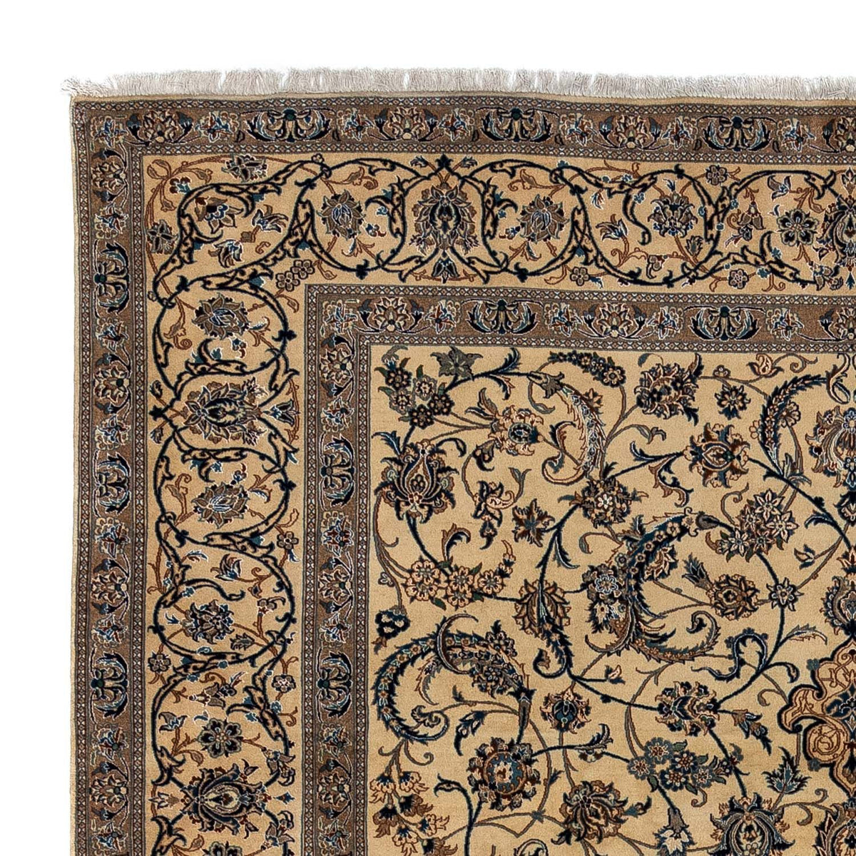 Perser Rug - Nain - Premium - 362 x 243 cm - dark beige