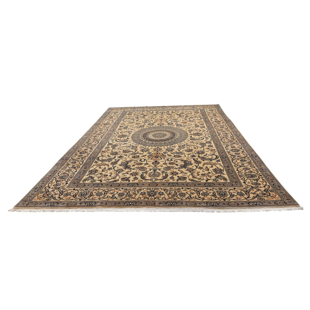 Perser Rug - Nain - Premium - 362 x 243 cm - dark beige