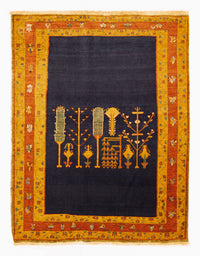 Gabbeh Rug - Loribaft Perser - 210 x 168 cm - dark blue